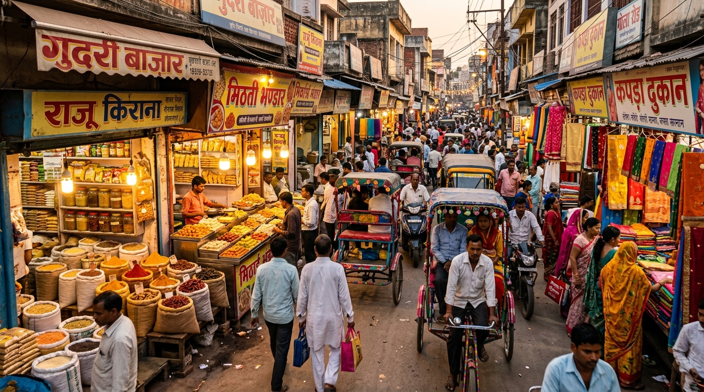 Friday weekly market in Samastipur